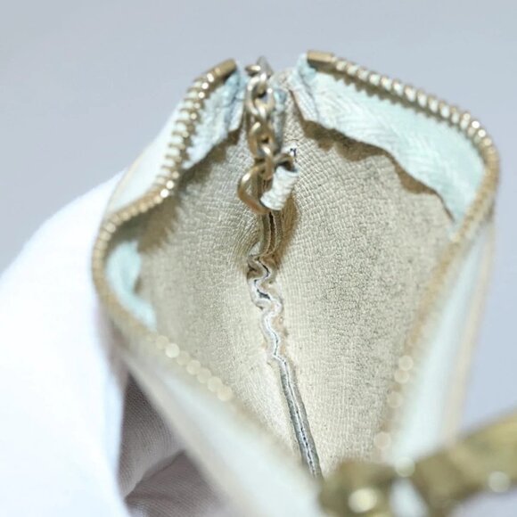 LOUIS VUITTON Damier Azur Pochette Cles Coin Purse N62659 LV Auth 141584 - Picture 13 of 16